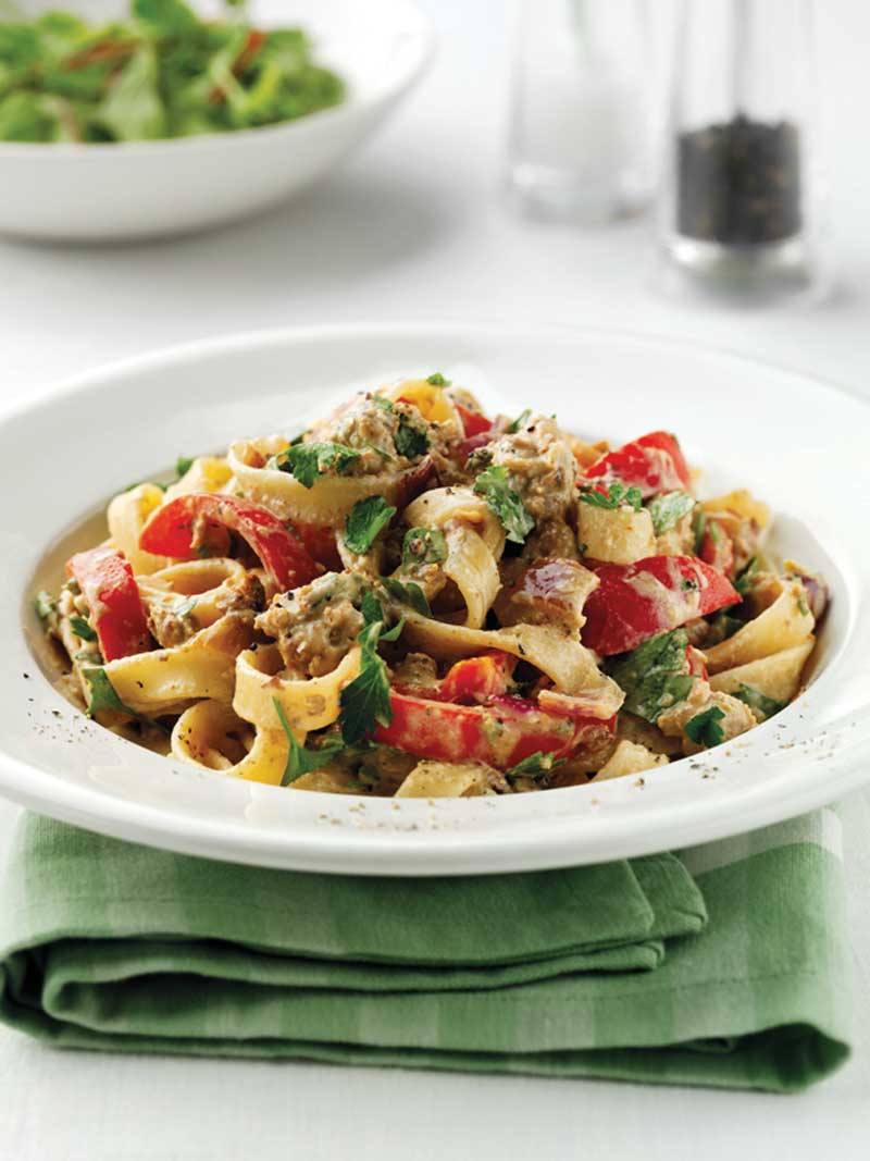 Sausage and Quark Ragu with Tagliatelle Graham's Family Dairy