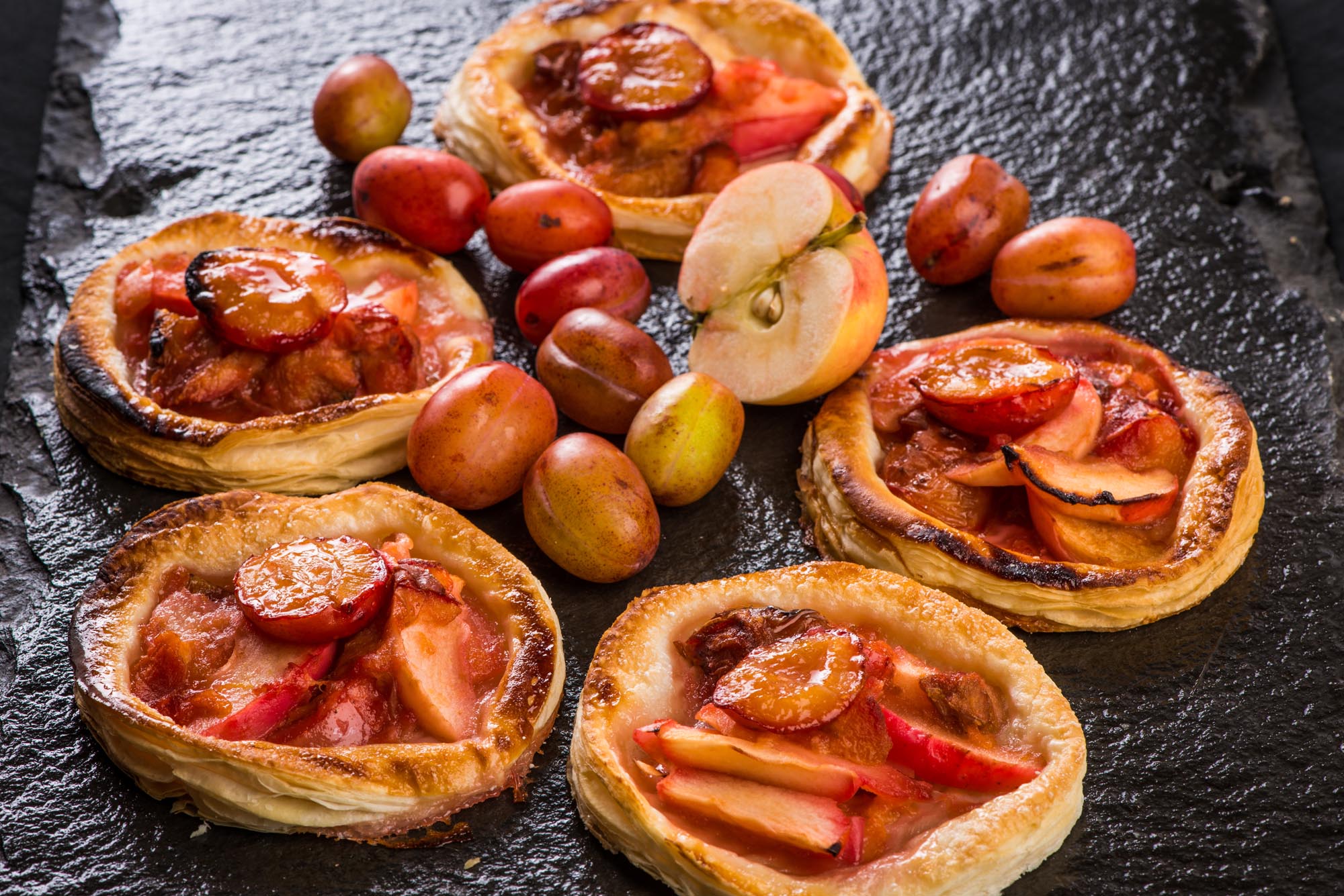 Apple and Plum Tartlets - Graham's Family Dairy