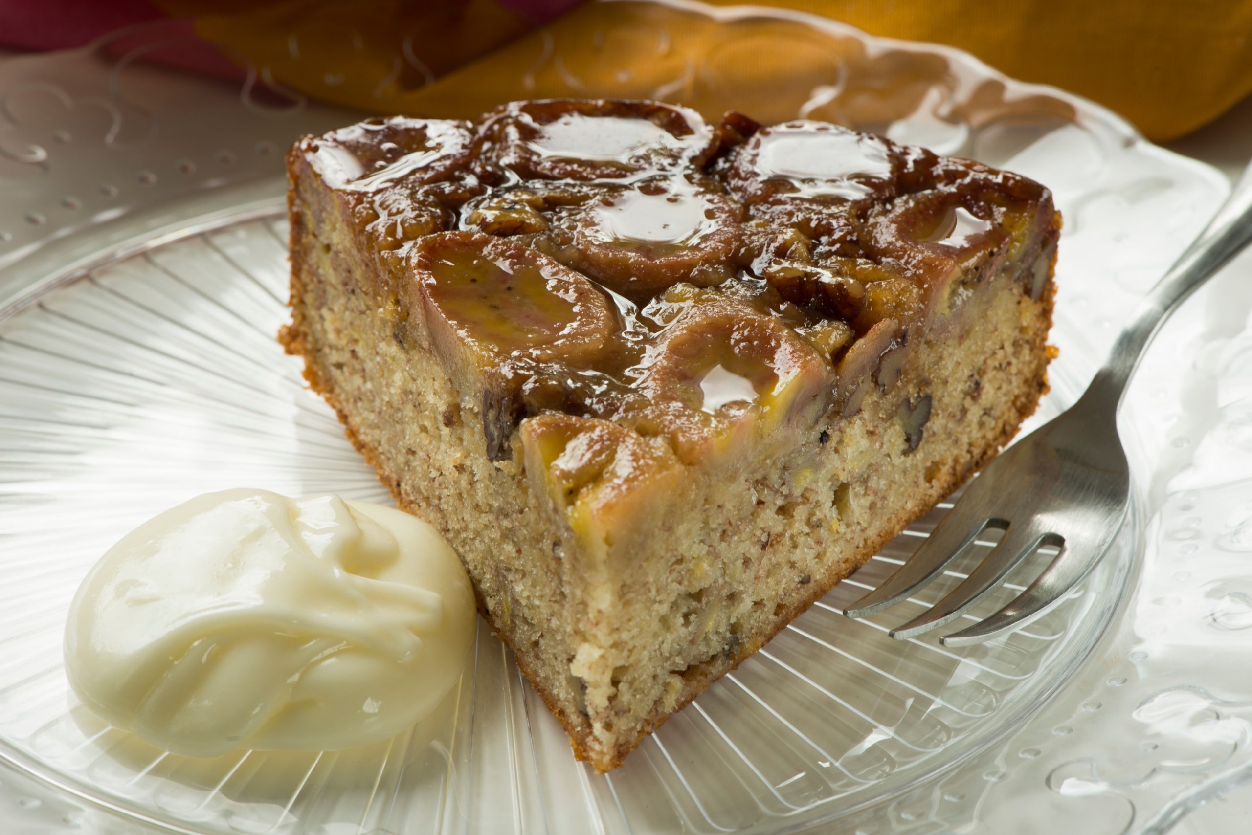 Banana and Pecan Upside Down Cake - Graham's Family Dairy