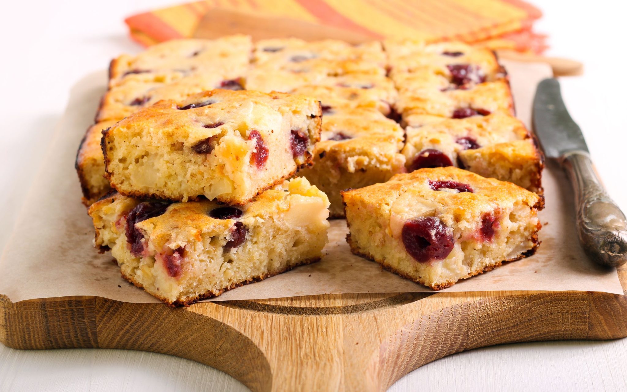 Gluten Free Cherry Traybake Graham's Family Dairy