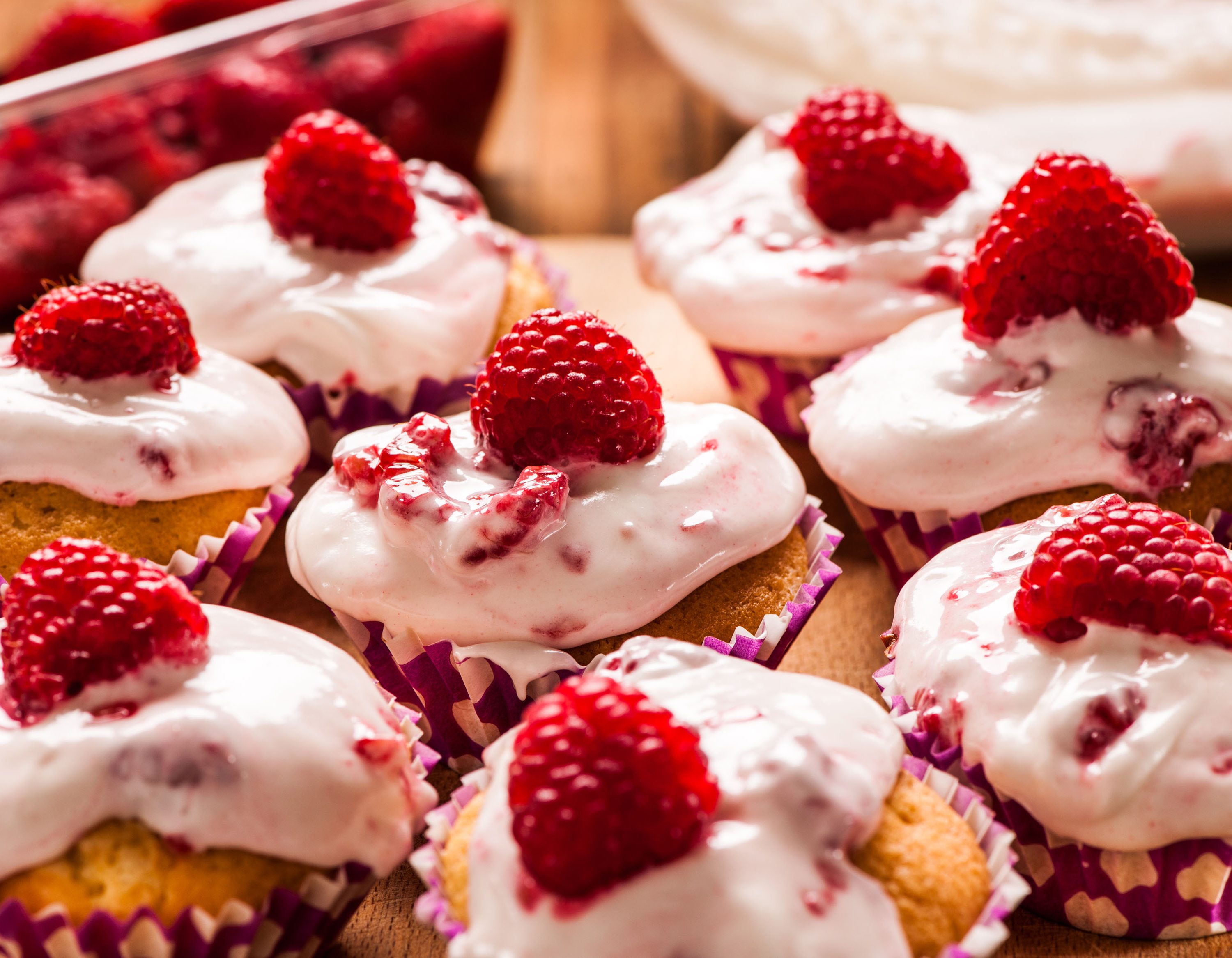Raspberry Cream Cheese Cupcakes - Graham's Family Dairy