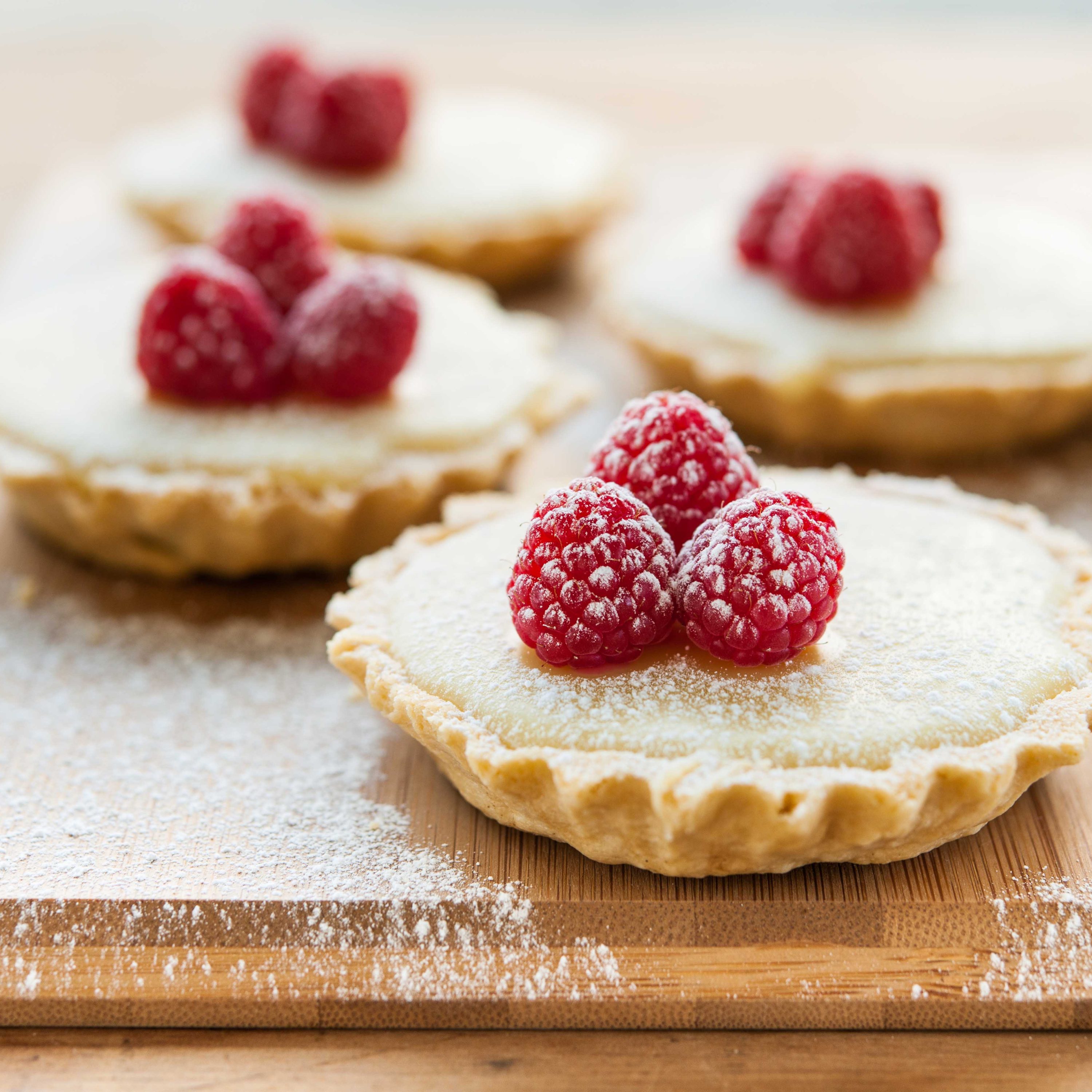 White Chocolate and Raspberry Tarts - Graham's Family Dairy